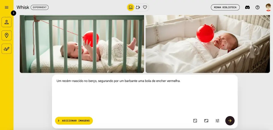 Imagens geradas a partir de uma descrição informada pelo usuário. Imagens geradas a partir de uma descrição informada pelo usuário.