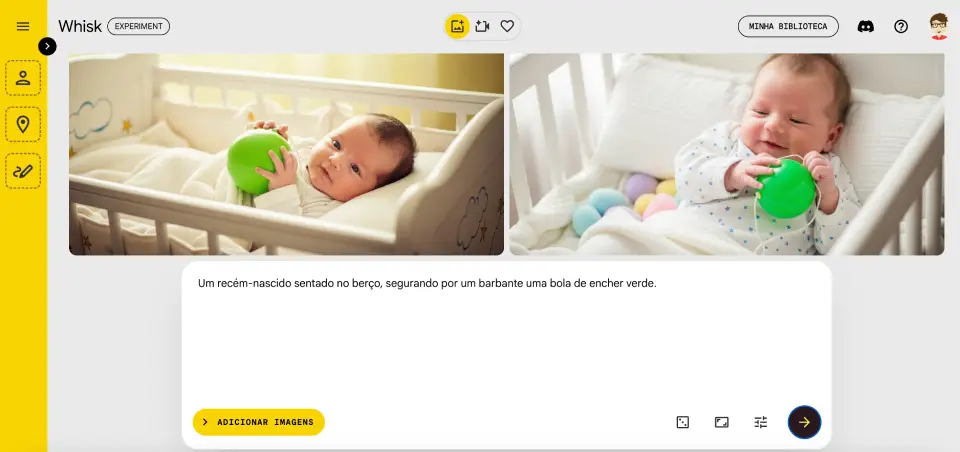 Exemplo de modificação da imagem a partir de refinamentos solicitados pelo usuário. Exemplo de modificação da imagem a partir de refinamentos solicitados pelo usuário.