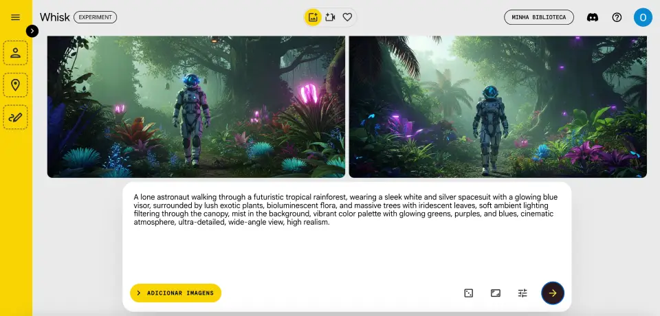 Geração de imagens com Meta-prompt.